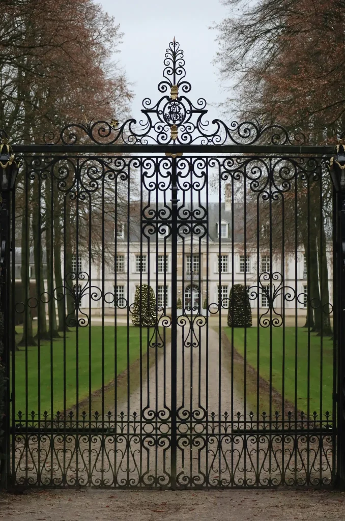 A Mansion with Black Metal Gate. Photo by El Capra.
