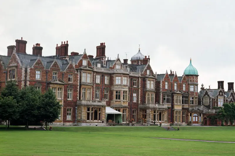 The West Front of Sandringham House, on the British Royal Family's Sandringham Estate, in Sandringham, Norfolk, England, circa 1965. (Photo by Fox Photos/Hulton Archive/Getty Images)