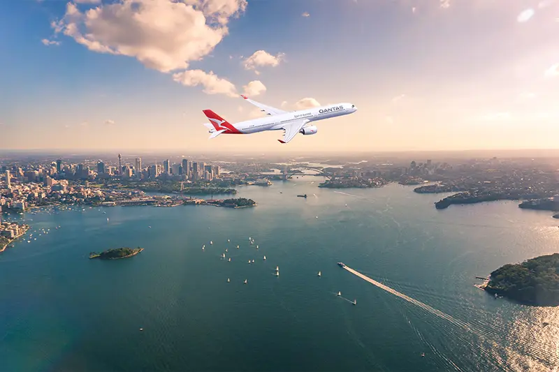A rendering of Qantas' new A350. Photo: Qantas