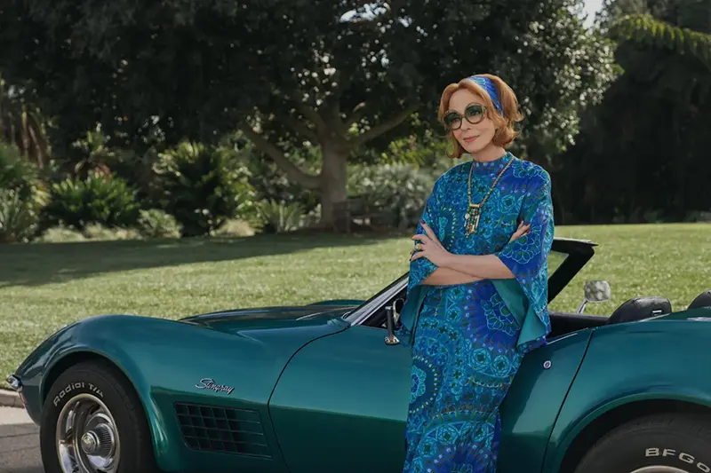 This image released by Apple TV shows Allison Janney in a scene from “Palm Royale.” (Erica Parise/Apple TV via AP)