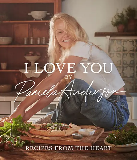 This image released by Voracious shows the cookbook “I Love You: Recipes from the Heart” by Pamela Anderson. (Voracious via AP)