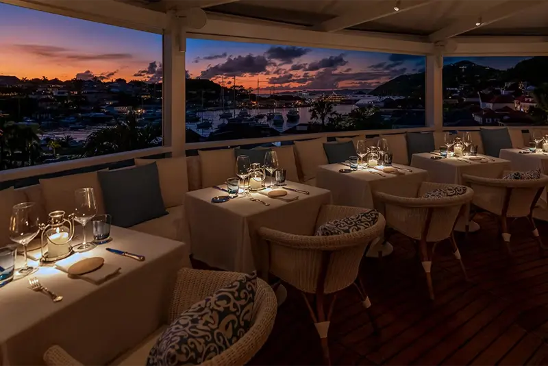 A general view from inside Bonito Saint Barth.