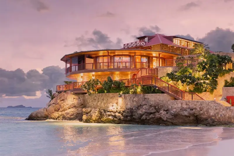 A view of Eden Rock – St Barths along St Jean Bay.