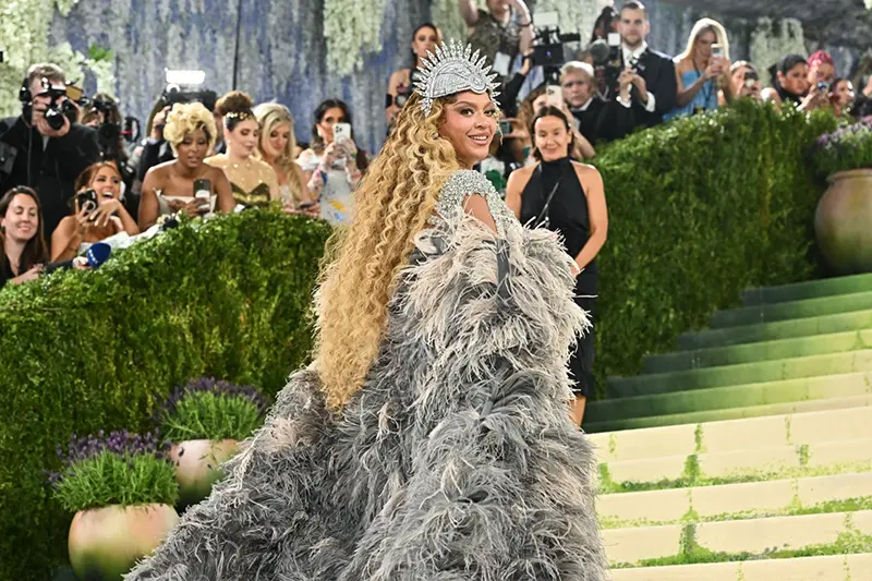 Beyonc&eacute; arrives at The Metropolitan Museum of Art&rsquo;s Costume Institute benefit gala celebrating the opening of the &ldquo;Costume Art&rdquo; exhibition on Monday, May 4, 2026, in New York. (Photo by Evan Agostini/Invision/AP)