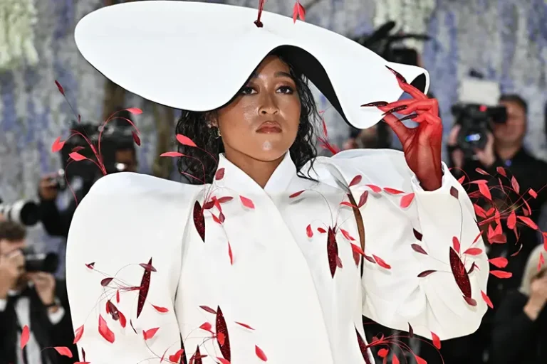 Naomi Osaka arrives at The Metropolitan Museum of Art’s Costume Institute benefit gala celebrating the opening of the “Costume Art” exhibition on Monday, May 4, 2026, in New York. (Photo by Evan Agostini/Invision/AP)