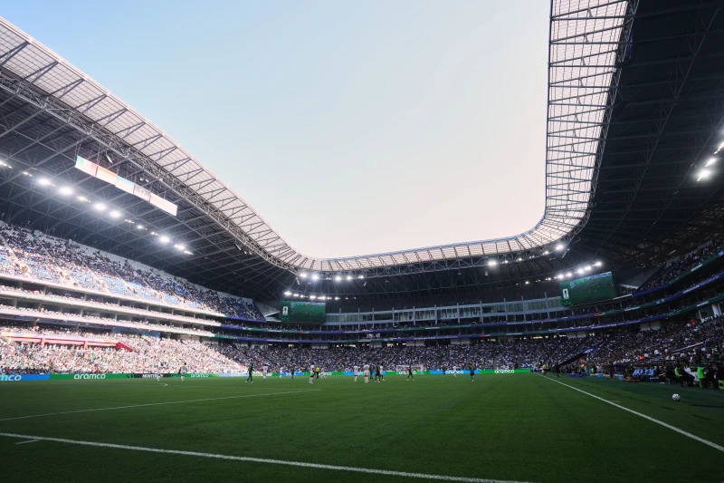 A general view of play during a World Cup playoff semifinal soccer match between Bolivia and Suriname in Monterrey, Mexico, Thursday, March 26, 2026. (AP Photo/Fernando Llano, File)