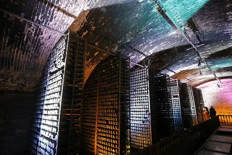 A wine cellar housing a collection of rarities from the 19th and 20th centuries, once owned by Soviet leader Joseph Stalin, in Tbilisi, Georgia May 28, 2026. REUTERS/Irakli Gedenidze