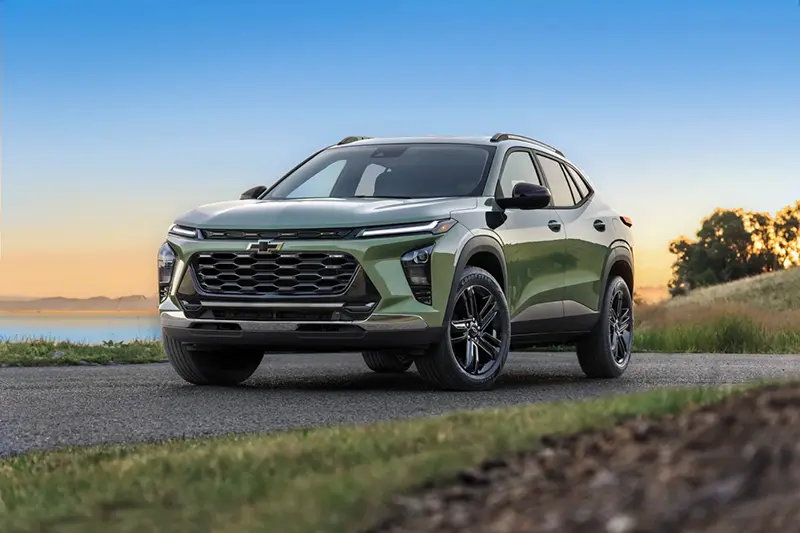 This photo provided by Chevrolet shows the 2026 Trax. The Trax is one of the most affordable SUVs on sale today, and you won’t have to sacrifice as much as that price suggests. (Courtesy of General Motors via AP)