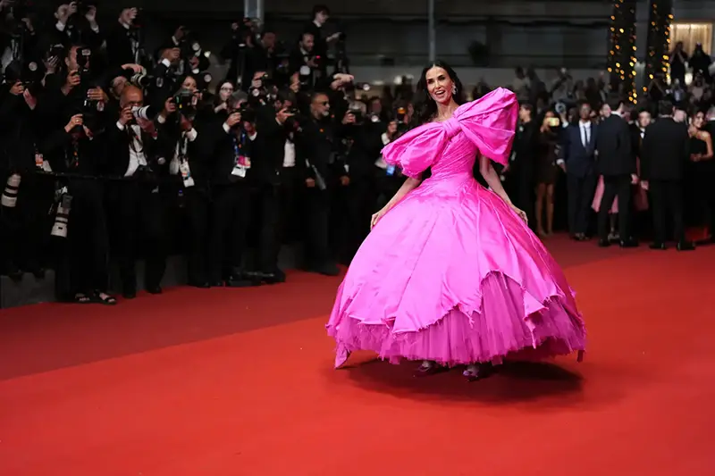 Jury member Demi Moore appears at the premiere of the film “Paper Tiger” at the 79th international film festival, Cannes, southern France, on May 16, 2026. (Photo by Scott A Garfitt/Invision/AP, File)