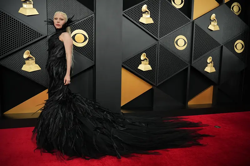 Lady Gaga arrives at the 68th annual Grammy Awards on Sunday, Feb. 1, 2026, in Los Angeles. (Photo by Jordan Strauss/Invision/AP, File)