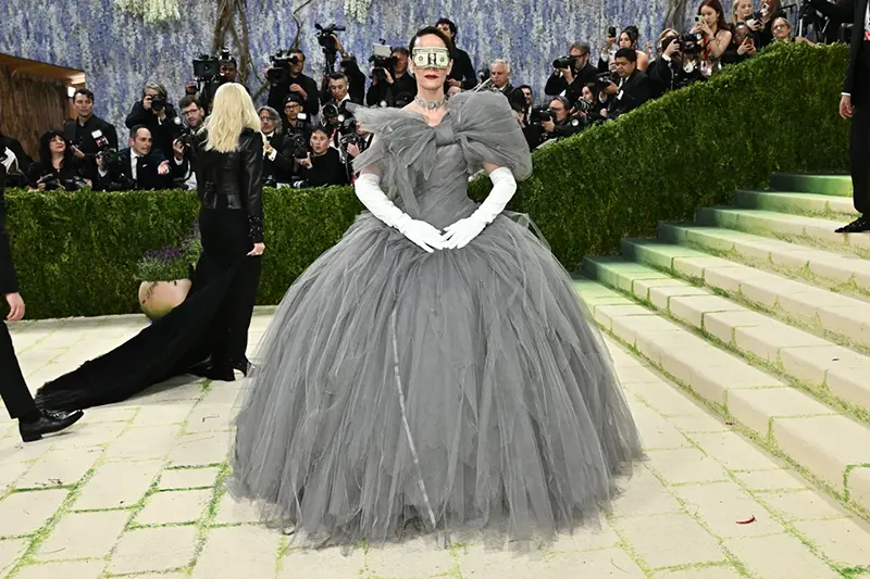 Sarah Paulson arrives at The Metropolitan Museum of Art’s Costume Institute benefit gala on May 4, 2026, in New York. (Photo by Evan Agostini/Invision/AP, File)