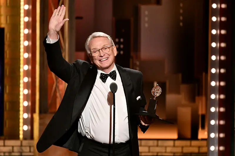 Bob Mackie accepts the award for best costume design of a musical for “The Cher Show” at the 73rd annual Tony Awards in New York on June 9, 2019. (Photo by Charles Sykes/Invision/AP, File)
