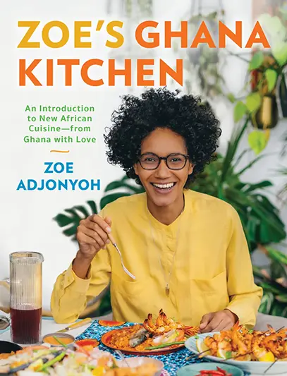 This cookbook cover image released by Voracious shows “Zoe’s Ghana Kitchen” by Zoe Adjonyoh. (Voracious via AP)